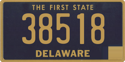 DE license plate 38518
