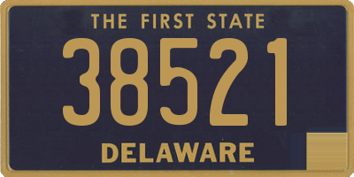 DE license plate 38521