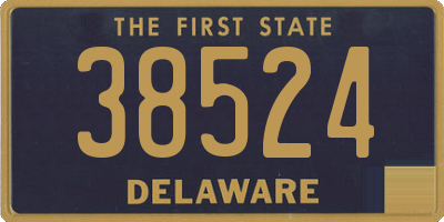 DE license plate 38524