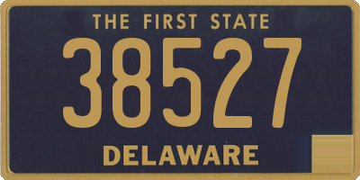 DE license plate 38527