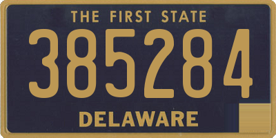 DE license plate 385284