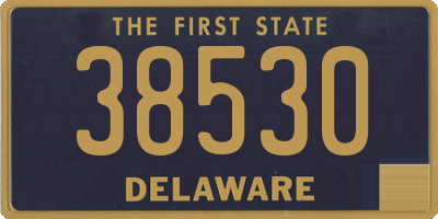 DE license plate 38530