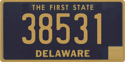 DE license plate 38531