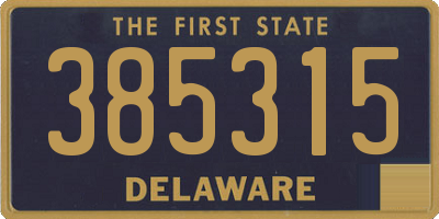 DE license plate 385315