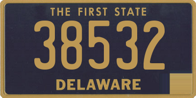 DE license plate 38532