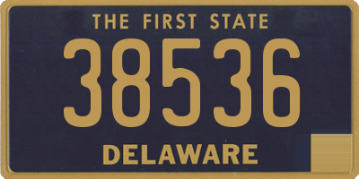 DE license plate 38536