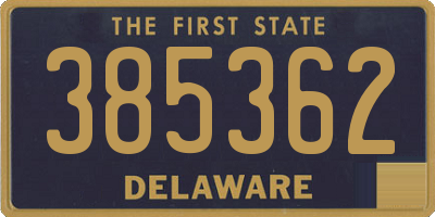 DE license plate 385362