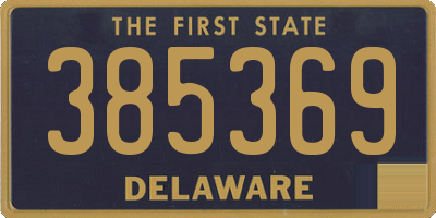 DE license plate 385369
