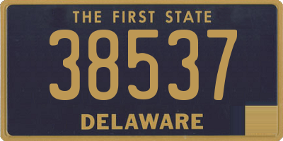 DE license plate 38537