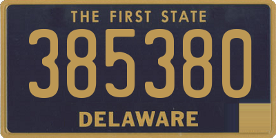 DE license plate 385380