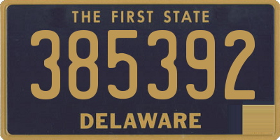 DE license plate 385392