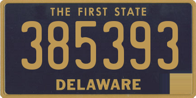 DE license plate 385393