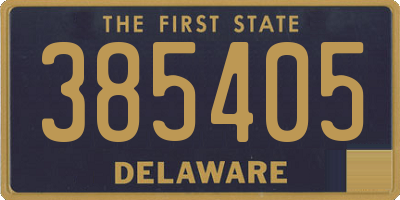 DE license plate 385405