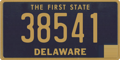 DE license plate 38541