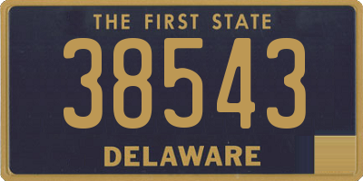DE license plate 38543