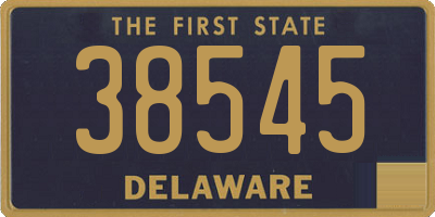 DE license plate 38545