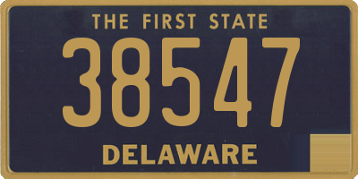 DE license plate 38547