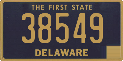 DE license plate 38549