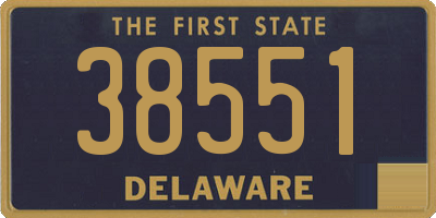 DE license plate 38551