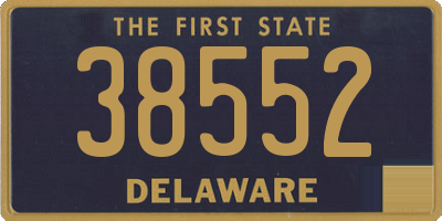 DE license plate 38552