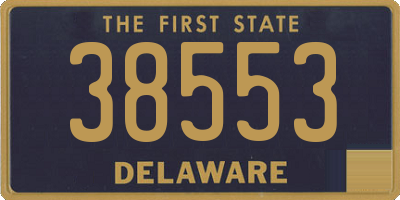 DE license plate 38553