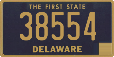 DE license plate 38554