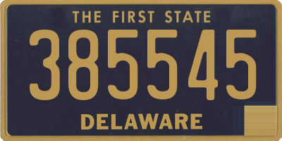 DE license plate 385545