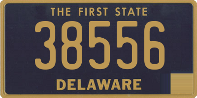 DE license plate 38556