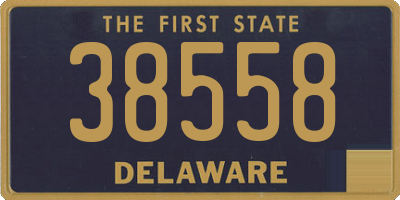 DE license plate 38558