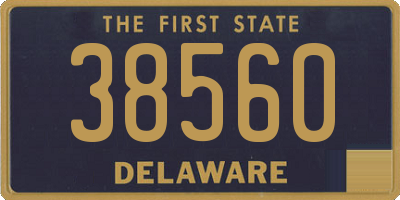 DE license plate 38560