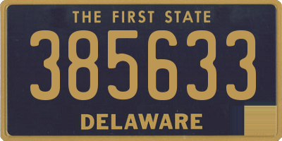 DE license plate 385633