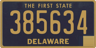 DE license plate 385634