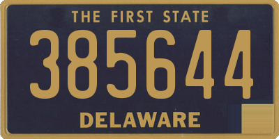 DE license plate 385644