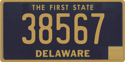 DE license plate 38567