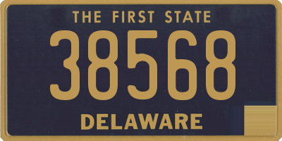 DE license plate 38568