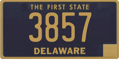 DE license plate 3857