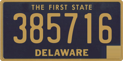 DE license plate 385716
