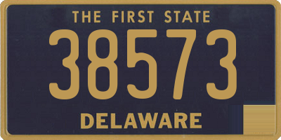 DE license plate 38573