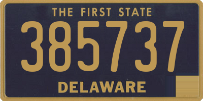 DE license plate 385737