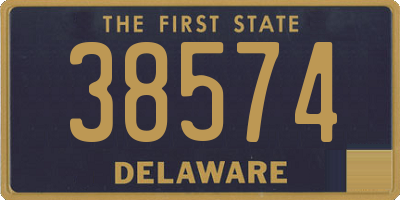 DE license plate 38574