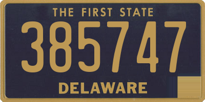 DE license plate 385747