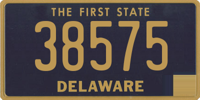 DE license plate 38575