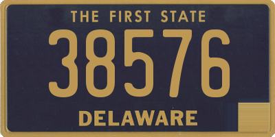DE license plate 38576