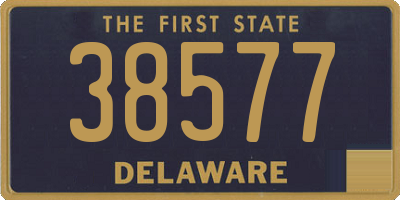 DE license plate 38577