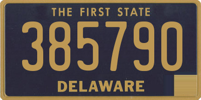 DE license plate 385790