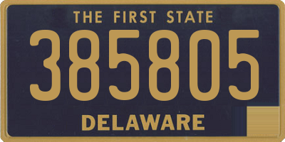 DE license plate 385805