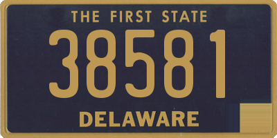 DE license plate 38581