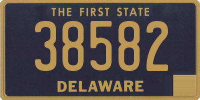DE license plate 38582