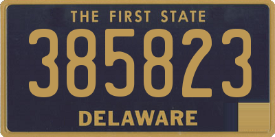 DE license plate 385823