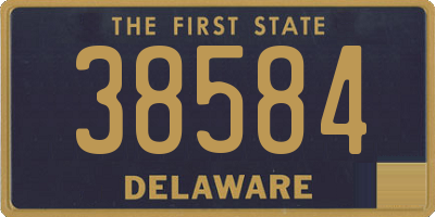 DE license plate 38584
